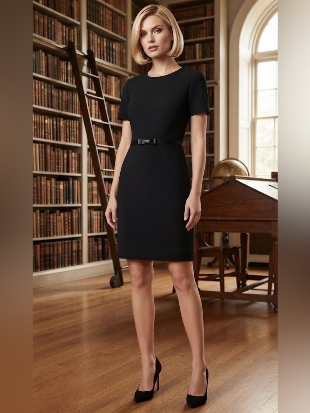 Randi May Collection Black Mini Dress Size 6 Like New